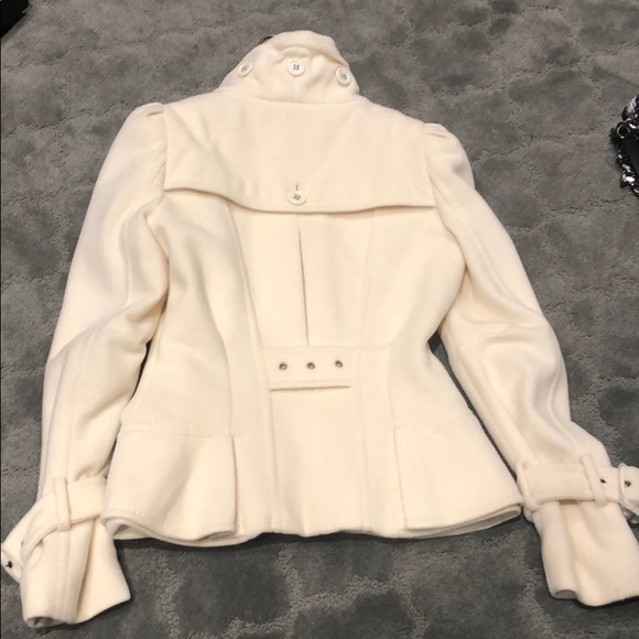 BCBG MAXAZRIA cream wool jacket - Picture 2 of 2